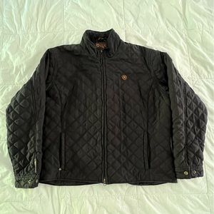 Ariat Women’s Insulated Jacket With Inside Pattern, Black, Size XL